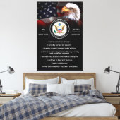 Toile Crème de VÉTÉRAN militaire des États-Unis (Insitu(Chambre))