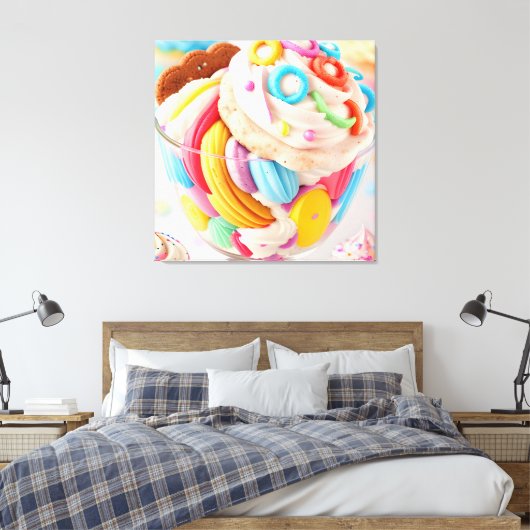 Toile Crème glacée Cinq (Insitu(Chambre))