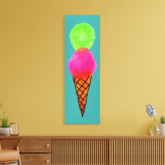 Toile Crème glacée Pop Art (Insitu(Salon))