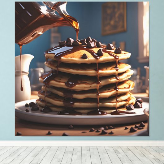 Toile Crêpes avec chips au chocolat (Insitu (Plancher de Bois))