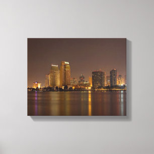 Toile Crépuscule d'horizon de San Diego