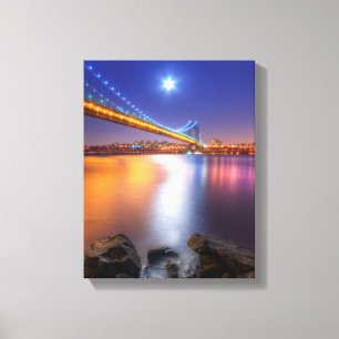 Toile Crépuscule, George Washington BridgePalisades, NJ