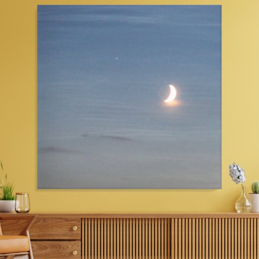Toile Crescent Moon On a Sealike Sky (Insitu(Salon))