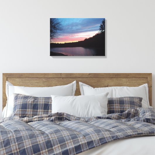 Toile Crescent Moon sur Walden Pond (Insitu(Chambre))
