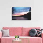 Toile Crescent Moon sur Walden Pond (Insitu(Salon))