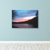 Toile Crescent Moon sur Walden Pond (Insitu (Plancher de Bois))