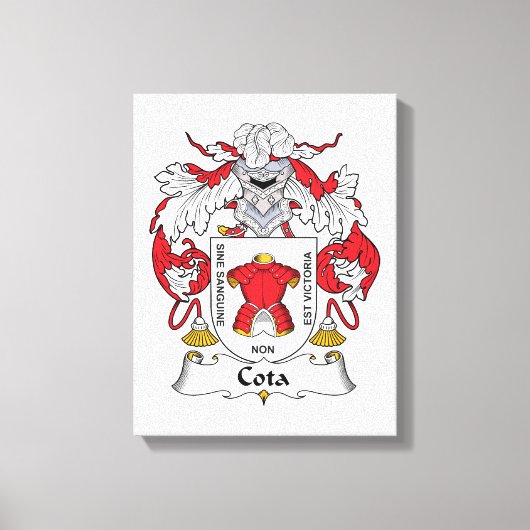 Toile Crest de la famille Cota (Recto)
