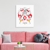 Toile Crest de la famille Cueva (Insitu(Salon))