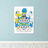 Toile Crest de la famille de lecture (Insitu (Plancher de Bois))