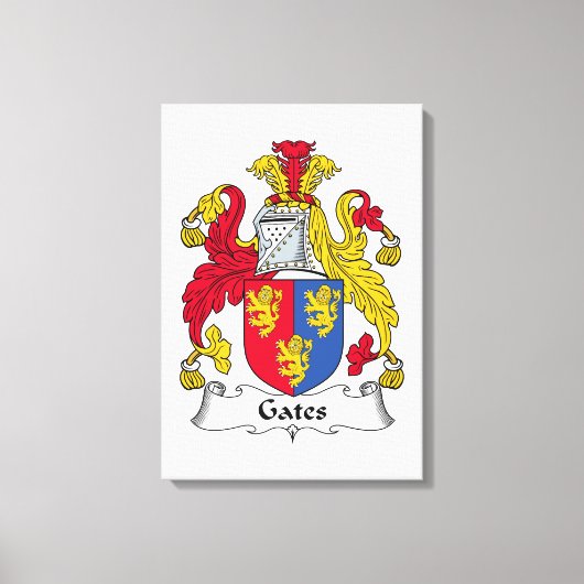Toile Crest de la famille Gates (Recto)