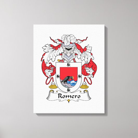 Toile Crest de la famille Romero (Recto)