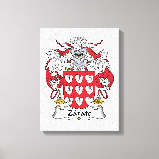 Toile Crest de la famille Zarate (Recto)