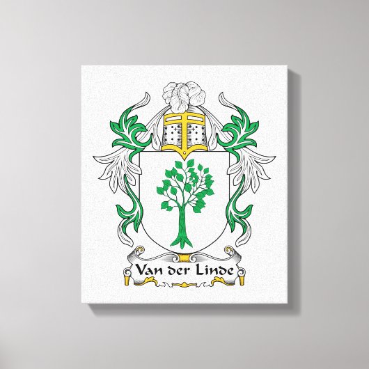 Toile Crest familial Van der Linde (Recto)