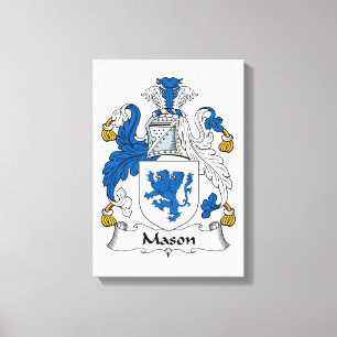 Toile Crête de famille de maçon