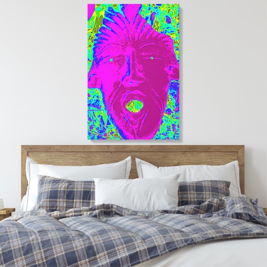 Toile cri au visage violet (Insitu(Chambre))