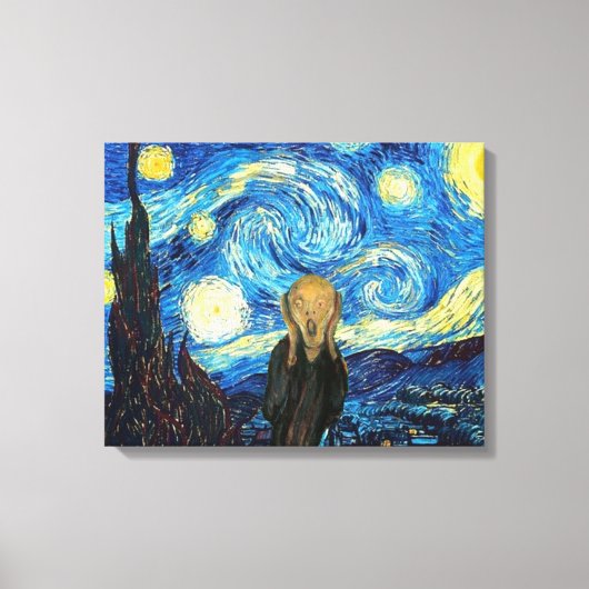Toile Cri de la Nuit étoilée. (Recto)