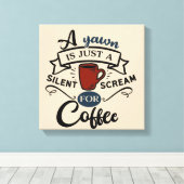 Toile Cri pour Coffee Word Art (Insitu (Plancher de Bois))