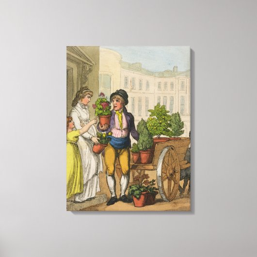 Toile Cries de Londres : The Garden Pot Vendeur, 1799 (c (Recto)