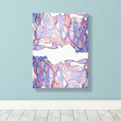 Toile Crimson Flow Geometric Abstract Wall Decor (Insitu (Plancher de Bois))