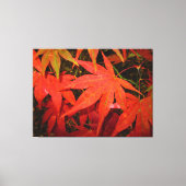 Toile Crimson Maple Feuilles - (Recto)