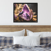 Toile Cristal Améthyste - Crows Ravens (Insitu(Chambre))