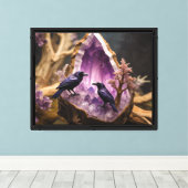 Toile Cristal Améthyste - Crows Ravens (Insitu (Plancher de Bois))