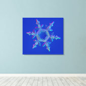 Toile Cristal de flocons de neige 4 (Insitu (Plancher de Bois))