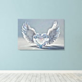 Toile *~* Cristal de verre Coeurs Anges Ailes AP78 (Insitu (Plancher de Bois))