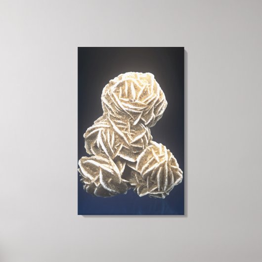 Toile Cristaux de barite avec Gypsum, Norman, Oklahoma,  (Recto)