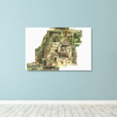 Toile Cristaux de bismuth avec une garniture irisée (Insitu (Plancher de Bois))