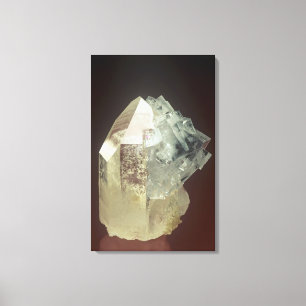 Toile cristaux de Boulangérite sur Fluorite, Hunan, Chin