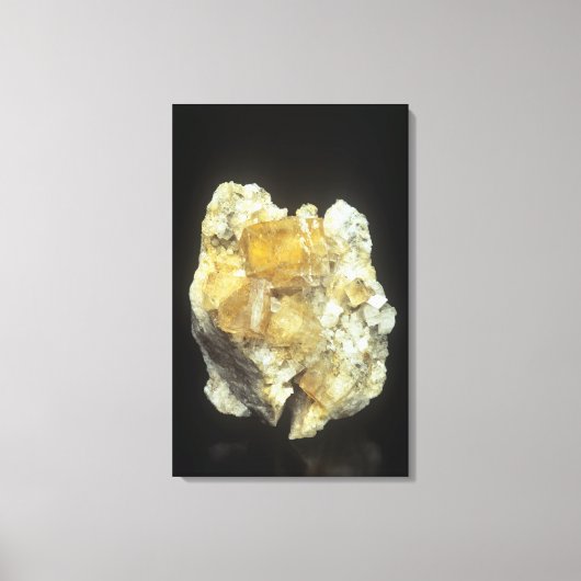 Toile cristaux de fluorite sur Calcite (Recto)
