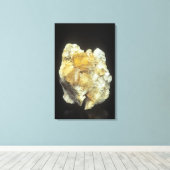 Toile cristaux de fluorite sur Calcite (Insitu (Plancher de Bois))