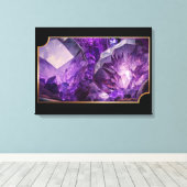 Toile Cristaux de la Terre Gemstones Amethyst (Insitu (Plancher de Bois))