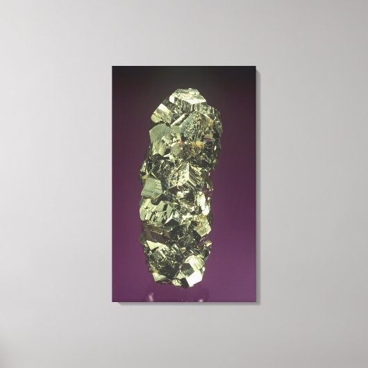 Toile Cristaux de Pyrite, Pérou, Amérique du Sud (Recto)