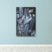 Toile Cristaux de Stibnite (Insitu (Plancher de Bois))