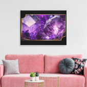 Toile Cristaux de Terre Gemmes Améthyste (Insitu(Salon))