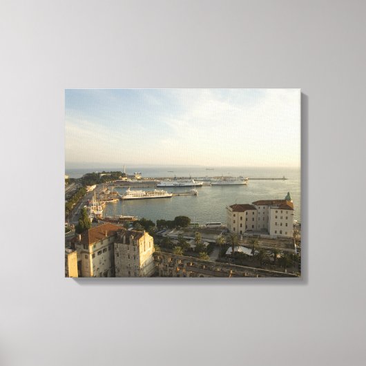 Toile Croatie, Dalmatie, Split. Vue de Riva (Recto)