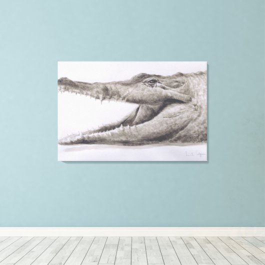 Toile Crocodile 2005 (Insitu (Plancher de Bois))