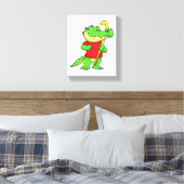 Toile Crocodile à Field hockey avec bâton (Insitu(Chambre))
