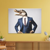 Toile Crocodile en combinaison (Insitu(Salon))