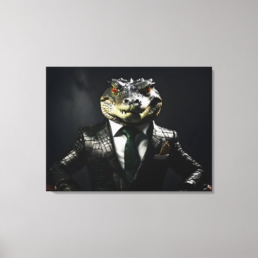 Toile Crocodile en combinaison (Recto)