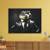 Toile Crocodile en combinaison (Insitu(Salon))