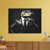 Toile Crocodile en combinaison (Insitu(Salon))