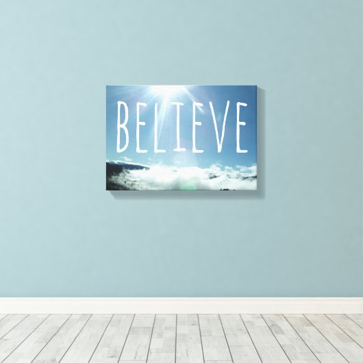 Toile Croire Motivationnel dire (Insitu (Plancher de Bois))