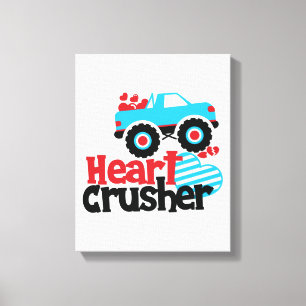 Toile Croisière Coeur de Camion Monster bleu Valentine