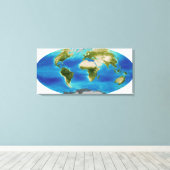 Toile Croissance plante moyenne de la Terre (Insitu (Plancher de Bois))