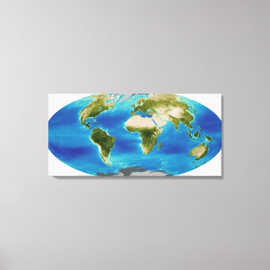 Toile Croissance plante moyenne de la Terre (Recto)