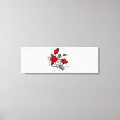 Toile Croissant mécanique avec roses rouges (Recto)