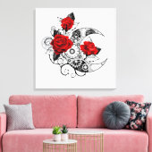 Toile Croissant mécanique avec roses rouges (Insitu(Salon))